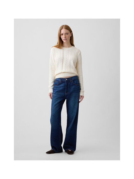 GAP - Classic Cotton Crew -palmikkoneule - IVORY FROST | Stockmann - photo 3