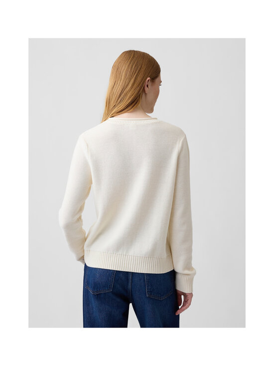 GAP - Classic Cotton Crew -palmikkoneule - IVORY FROST | Stockmann - photo 4