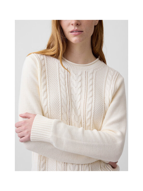 GAP - Classic Cotton Crew -palmikkoneule - IVORY FROST | Stockmann - photo 5