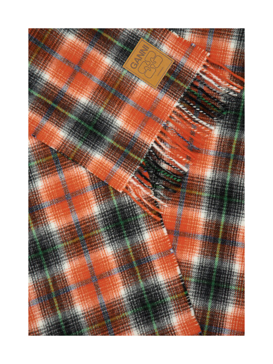 Ganni - Compact Checks -villahuivi - 316 RUSSET ORANGE | Stockmann - photo 2