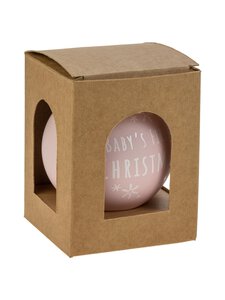 Weiste - Baby's 1st Christmas -joulupallo lahjapakkauksessa - PINK | Stockmann