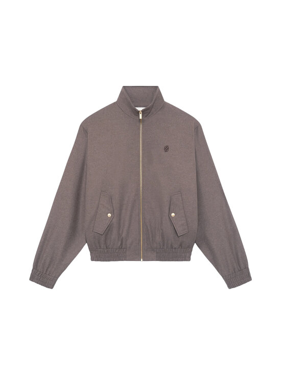 Drôle de Monsieur - Embroidered Flannel vilnas virsjaka - LBR LIGHT BROWN | Stockmann - photo 1