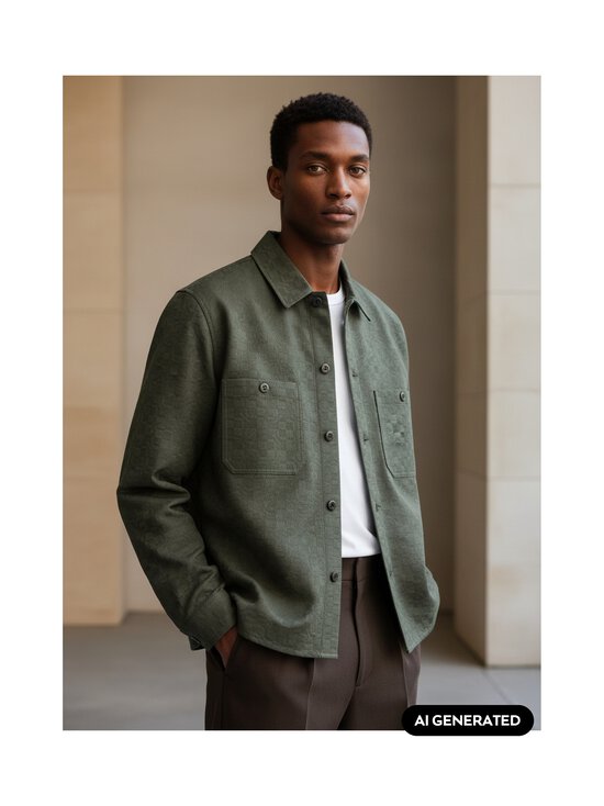 Kenzo - Kenzogram-päällyspaita - 51 DARK KHAKI | Stockmann - photo 3