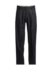 SLOWEAR - Comfort Woolen Flannel Straight Fit -housut - 820 BLU SCURO | Stockmann