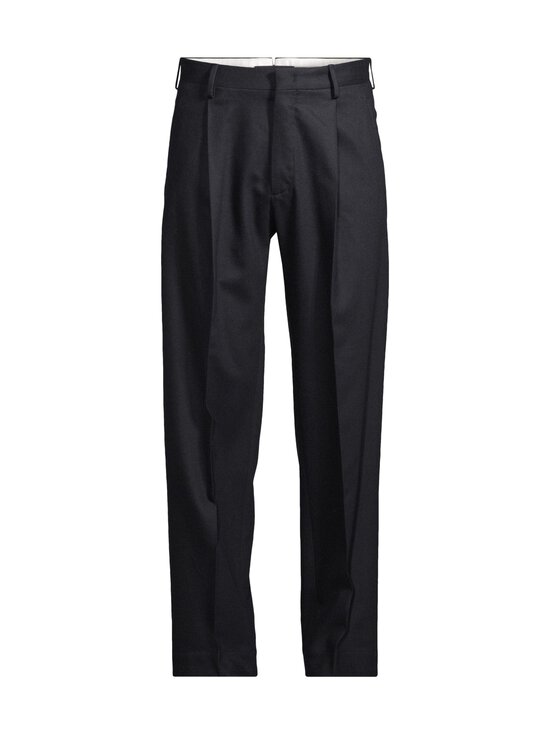 SLOWEAR - Comfort Woolen Flannel Straight Fit -housut - 820 BLU SCURO | Stockmann - photo 1