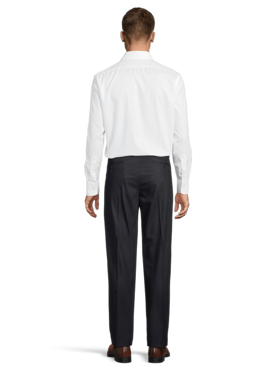 SLOWEAR - Comfort Woolen Flannel Straight Fit -housut - 820 BLU SCURO | Stockmann - photo 4