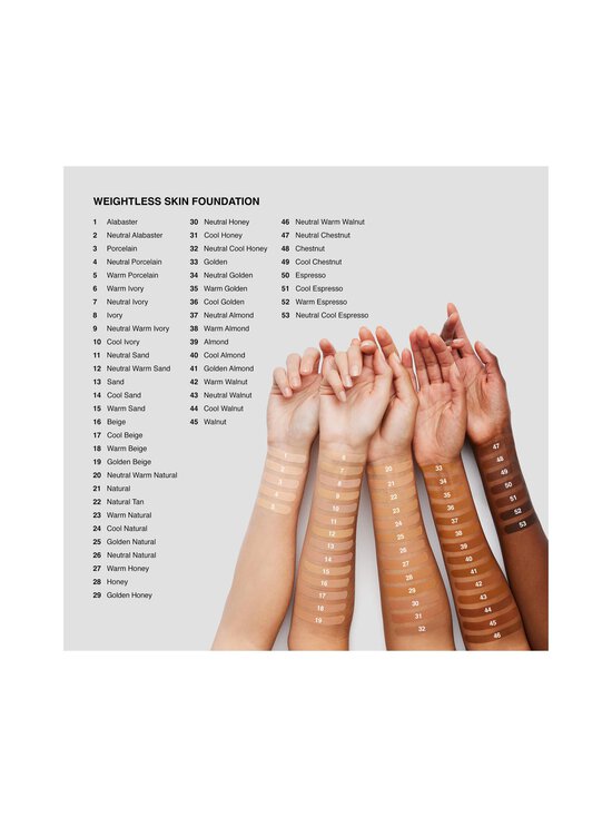 Bobbi Brown - Weightless Skin Foundation SPF15 -meikkivoide, 30ml - COOL CHESTNUT - photo 8 Bobbi Brown - Weightless Skin Foundation SPF15 -meikkivoide, 30ml - COOL CHESTNUT | Stockmann - photo 8