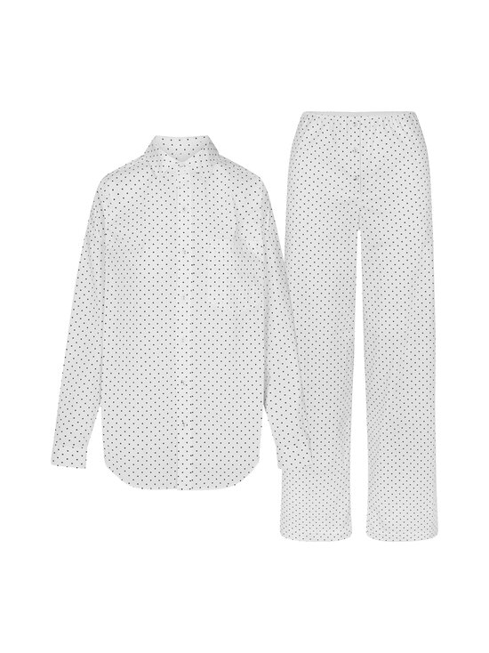 SKIMS - Cotton Poplin Sleep Oversized Set -pyjama - ONYX DOT PRINT | Stockmann - photo 1