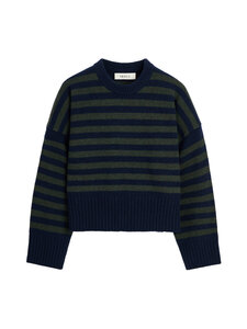 Skall Studio - Campa-neulepusero - NAVY/DARK GREEN STRIPE | Stockmann