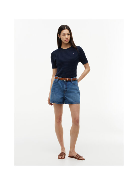Tommy Hilfiger - Fine C-Neck -palmikkoneule - C1G DARK NIGHT NAVY | Stockmann - photo 2