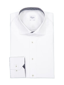 Stenströms - Slimline Contrast -kauluspaita - 000 WHITE | Stockmann