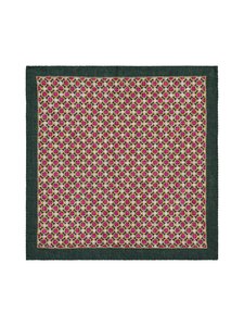 Stockholm Kravatt - Square & Paisley -silkkitaskuliina - 3 GREEN/FUXIA/BROWN | Stockmann