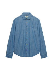 Superdry - Essentials Chambray -kauluspaita - BIU WASHED INDIGO | Stockmann