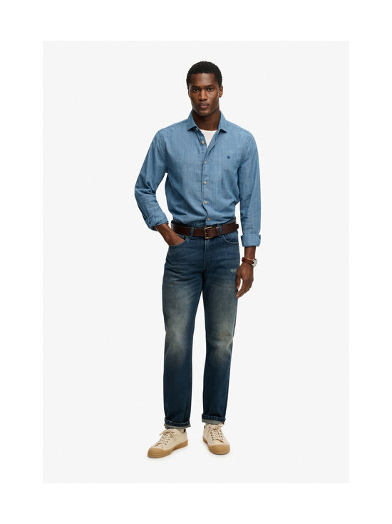 Superdry - Essentials Chambray -kauluspaita - BIU WASHED INDIGO | Stockmann - photo 2