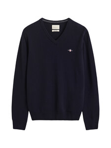 GANT - Kampsun Superfine Lambswool V-neck - 410 MARINE | Stockmann