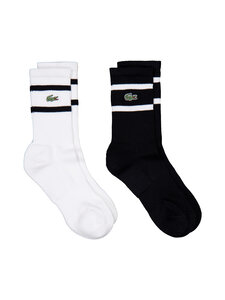 Lacoste - Crew zeķes, 2 pāru komplekts - 258 BLACK/WHITE | Stockmann