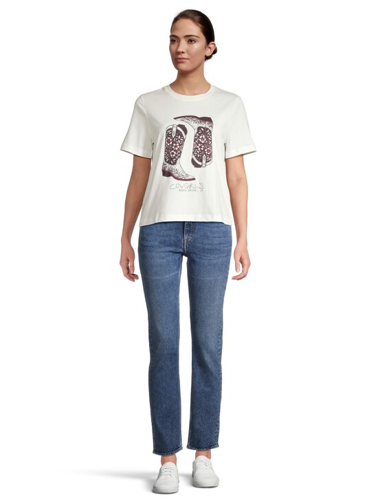 rich & royal - Elegant Fit Cow Girl t-paita - PEARL WHITE 113 - photo 2 rich & royal - Elegant Fit Cow Girl t-paita - PEARL WHITE 113 | Stockmann - photo 2