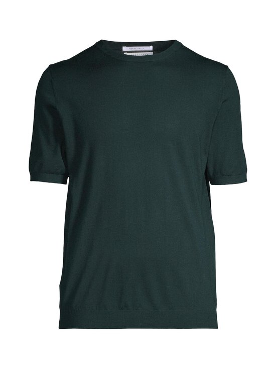 ESSENTIALS by Stockmann - Lühikeste varrukatega meriinovillane kudum Edward - DK.GREEN,CDQ-18155 (H6-19063) | Stockmann - photo 1