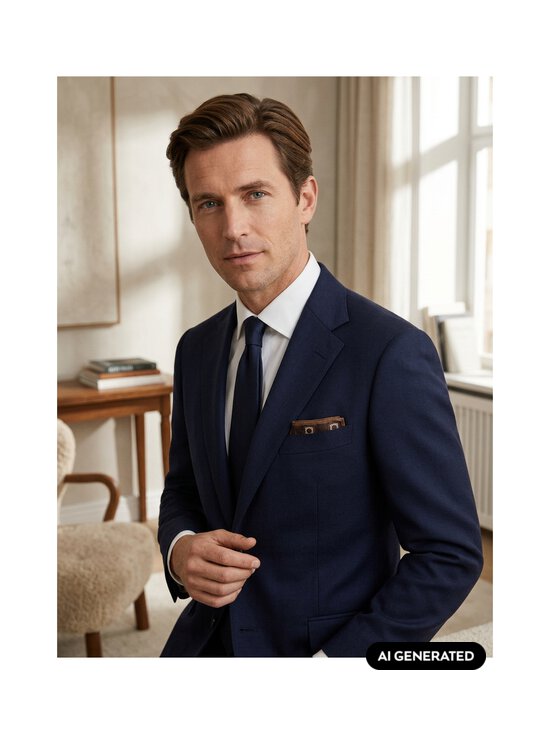 Oscar Jacobson - Siidist taskurätt Silk Print - 532 DARK MUD BROWN | Stockmann - photo 3