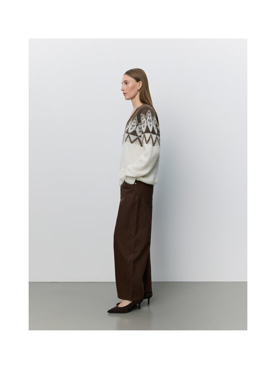 Sofie Schnoor - Allegrasw V-Neck -neule - 9144 OFF WHITE - BROWN | Stockmann - photo 2