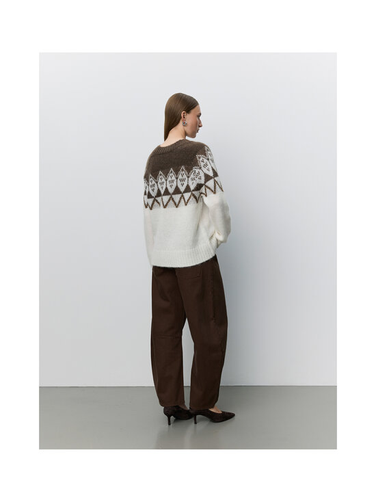 Sofie Schnoor - Allegrasw V-Neck -neule - 9144 OFF WHITE - BROWN | Stockmann - photo 3