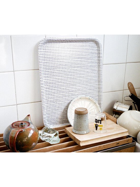 Artek - Rivi-tarjotin 43 x 33 cm - MUSTA,VALKOINEN | Stockmann - photo 2