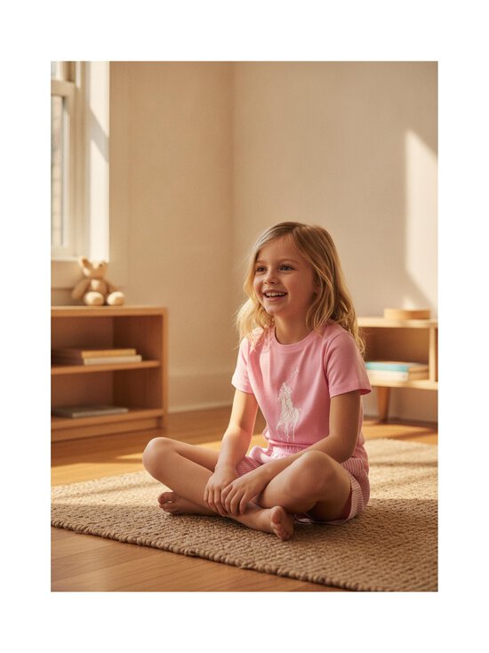 Polo Ralph Lauren - Tee & Short Set -yöasu 2-osainen - WHITE / CARMEL PINK W2QV | Stockmann - photo 4
