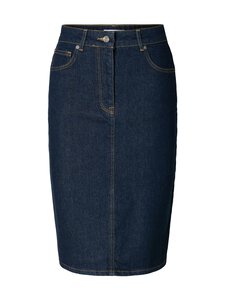 Selected - SlfVida Midi Denim -hame - DARK BLUE DENIM DETAIL:201 | Stockmann