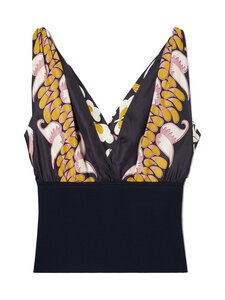 Tory Burch - Hihaton silkkitoppi - PINK TROPICAL BORDER | Stockmann