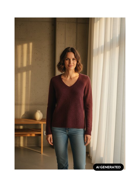 MOS MOSH - Kudum MMMape Sophia V-neck - 278 PORT ROYALE | Stockmann - photo 2