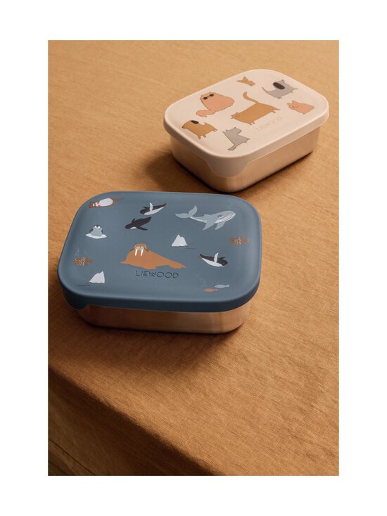 Liewood - Lõunakarp Arthur Printed Lunchbox - 2501 ARCTIC SEA / OCEAN VIEW | Stockmann - photo 3