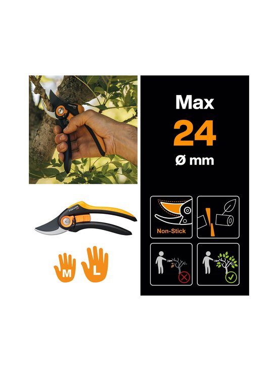 Fiskars - Plus Smartfit Pruner Bypass P541 -oksasakset - BLACK/ORANGE | Stockmann - photo 3