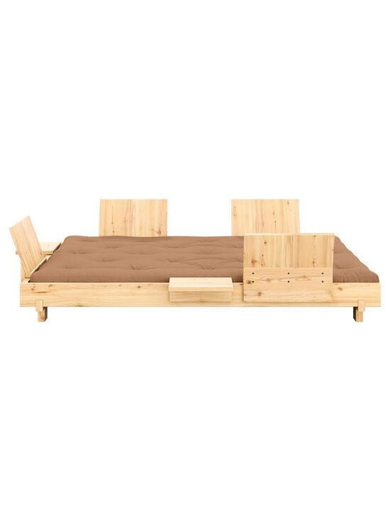 Karup - Social-vuodesohva 4 selkänojaa + 2 sivupöytää ruskea/mänty 140 x 200 cm - BEIGE | Stockmann - photo 2