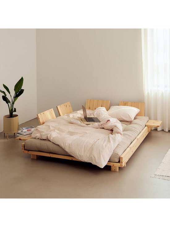 Karup - Social-vuodesohva 4 selkänojaa + 2 sivupöytää ruskea/mänty 140 x 200 cm - BEIGE | Stockmann - photo 5