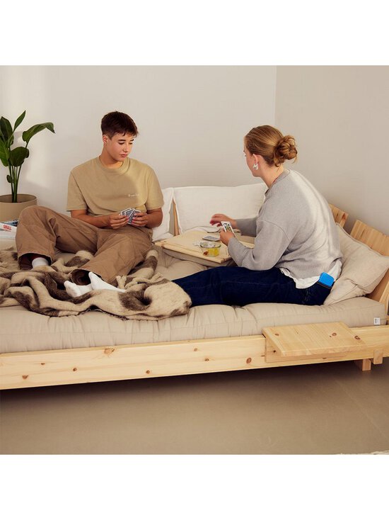 Karup - Social-vuodesohva 4 selkänojaa + 2 sivupöytää ruskea/mänty 140 x 200 cm - BEIGE | Stockmann - photo 6