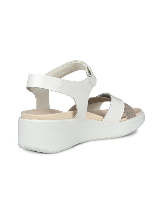 ecco - Nahast sandaalid Flowt Wedge - PURE WHITE GOLD - photo 2 ecco - Nahast sandaalid Flowt Wedge - PURE WHITE GOLD | Stockmann - photo 2