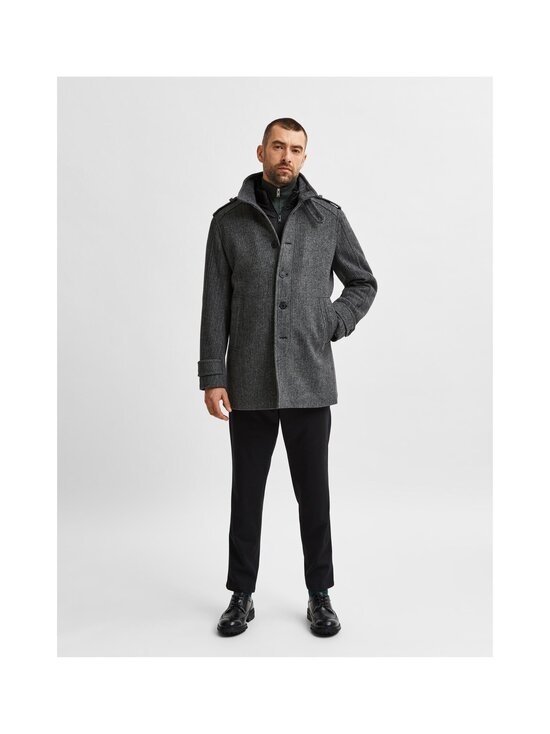 Selected - SLHNoah Wool Blend Coat - DARK GREY PATTERN:SALT/PEPPER - photo 3 Selected - SLHNoah Wool Blend Coat - DARK GREY PATTERN:SALT/PEPPER | Stockmann - photo 3
