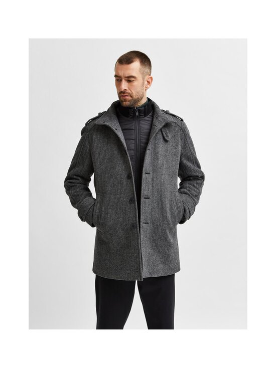 Selected - SLHNoah Wool Blend Coat - DARK GREY PATTERN:SALT/PEPPER - photo 5 Selected - SLHNoah Wool Blend Coat - DARK GREY PATTERN:SALT/PEPPER | Stockmann - photo 5