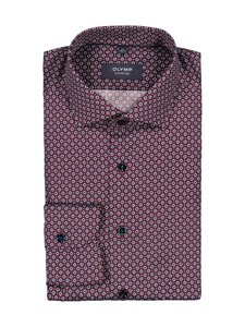 Olymp - Triiksärk Flower Print Tailored Fit - 35 ROT | Stockmann