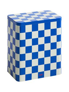 HAY - Tin Container Large uzglabāšanas kaste - BLUE AND OFF-WHITE HAY - Tin Container Large uzglabāšanas kaste - BLUE AND OFF-WHITE | Stockmann