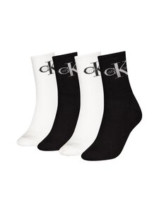 Calvin Klein - CKJ Women Monologo - sukat lahjapakkauksessa 4-pack - 001 BLACK/WHITE Calvin Klein - CKJ Women Monologo - sukat lahjapakkauksessa 4-pack - 001 BLACK/WHITE | Stockmann