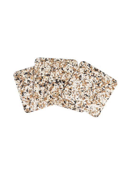 Casa Stockmann - Serra coasters 4 pcs - BLACK/WHITE / NATURAL CORK - photo 2 Casa Stockmann - Serra coasters 4 pcs - BLACK/WHITE / NATURAL CORK | Stockmann - photo 2