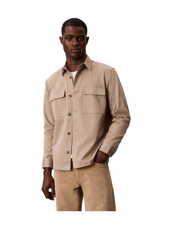 Calvin Klein Menswear - Heavy Utility Cotton Twill -kauluspaita - HMT ROASTED CASHEW | Stockmann - photo 1