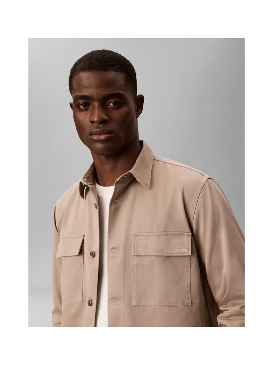 Calvin Klein Menswear - Heavy Utility Cotton Twill -kauluspaita - HMT ROASTED CASHEW | Stockmann - photo 4
