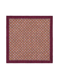 Stockholm Kravatt - Square & Paisley -silkkitaskuliina - 4 WINE/ORANGE/ BROWN | Stockmann