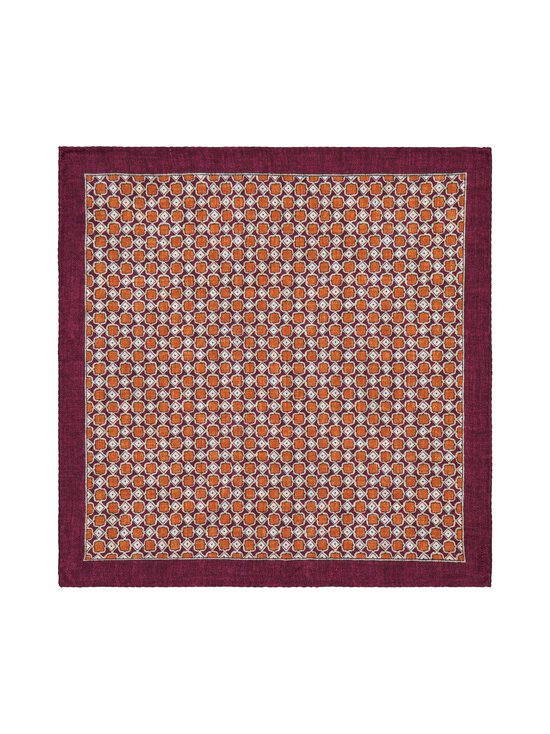 Stockholm Kravatt - Square & Paisley -silkkitaskuliina - 4 WINE/ORANGE/ BROWN | Stockmann - photo 1