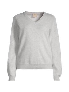 Original Story - Vinia V Cashmere Blend -neulepusero - 9300 LIGHT GREY | Stockmann