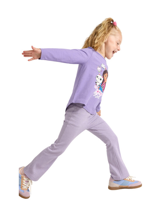 Lindex - Flare lurex -ribbihousut - 8167 LILAC | Stockmann - photo 3