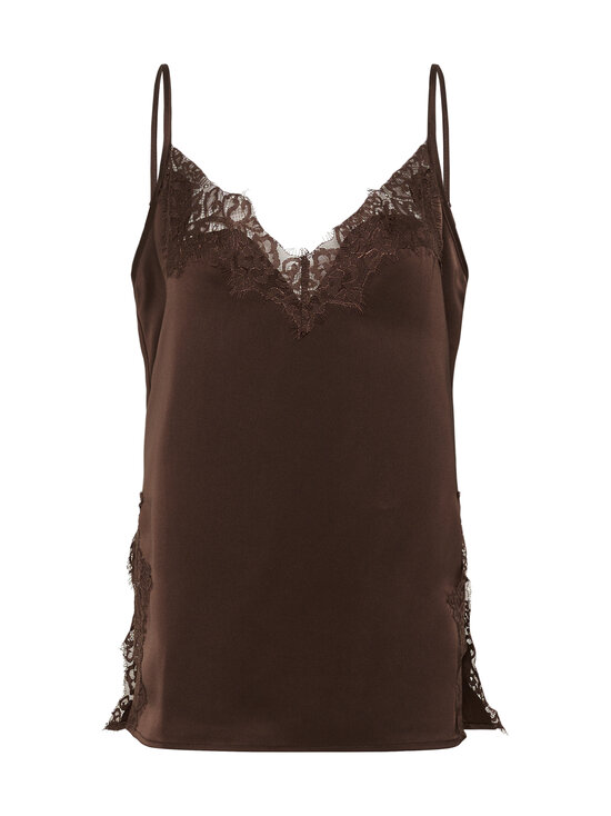 MY ESSENTIAL WARDROBE - MW Brenda Lace Long -toppi - 130 DARK BROWN | Stockmann - photo 1