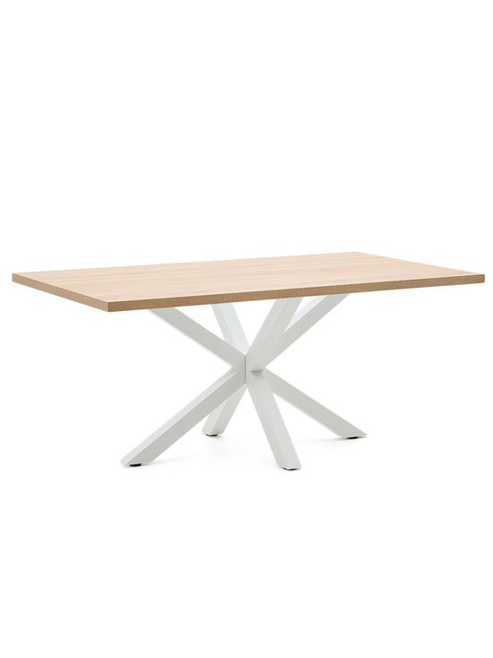 Kave Home - Argo-ruokapöytä tammenvärinen melamiini / valkoinen 180 x 100 cm - BROWN | Stockmann - photo 2